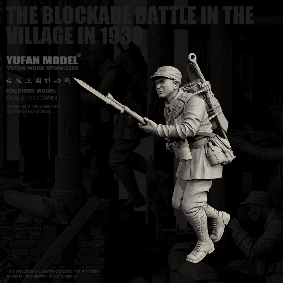 3D Printing Construction - YUFAN MODEL 1/72 Reçine Asker model