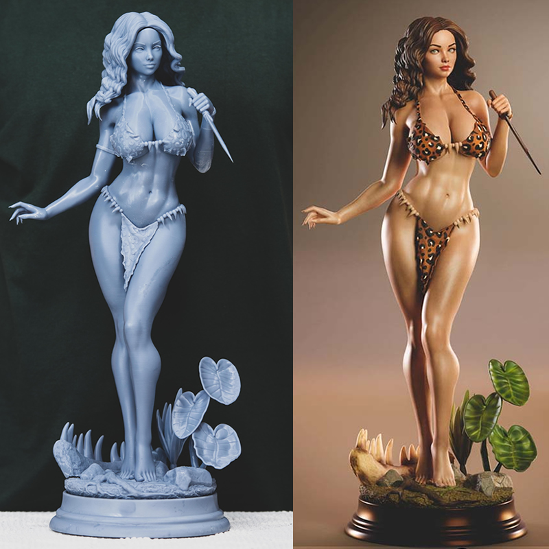3D Printing Abs - 3 Stil Origi Karakter 6083 Cavewoman