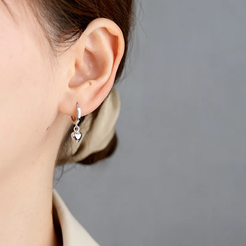 3D Printing Earrings - Gümüş Kaplama Huggie Halka Küpeler 3D