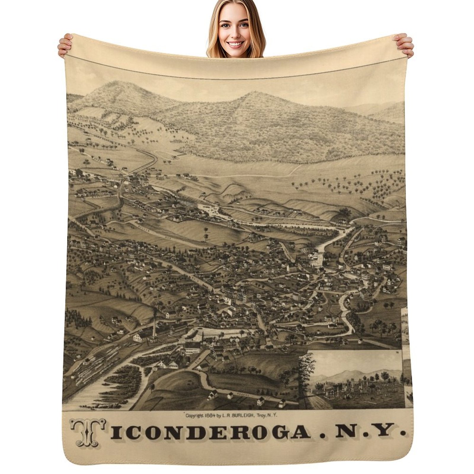 3D Printing York - Ticonderoga, New York (1884) Ev Dekorasyonu