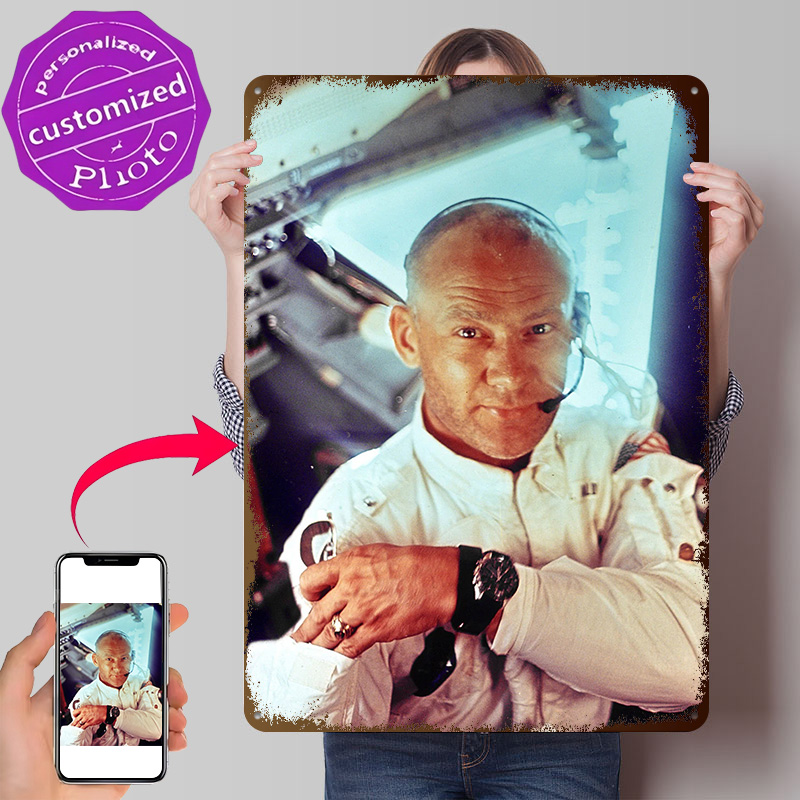 3D Printing Nasa - NASA Astronot Buzz Aldrin Posteri Retro