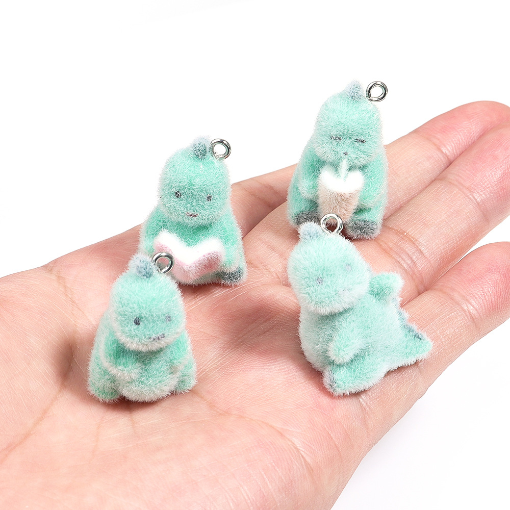 3D Printing Earrings - 4 Adet 3D Mini Dinozor Kolye