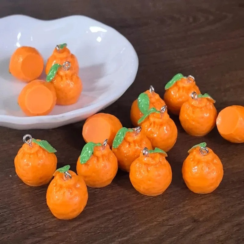 3D Printing Earrings - 10 adet 3D Simülasyon Dekopon Mandalina