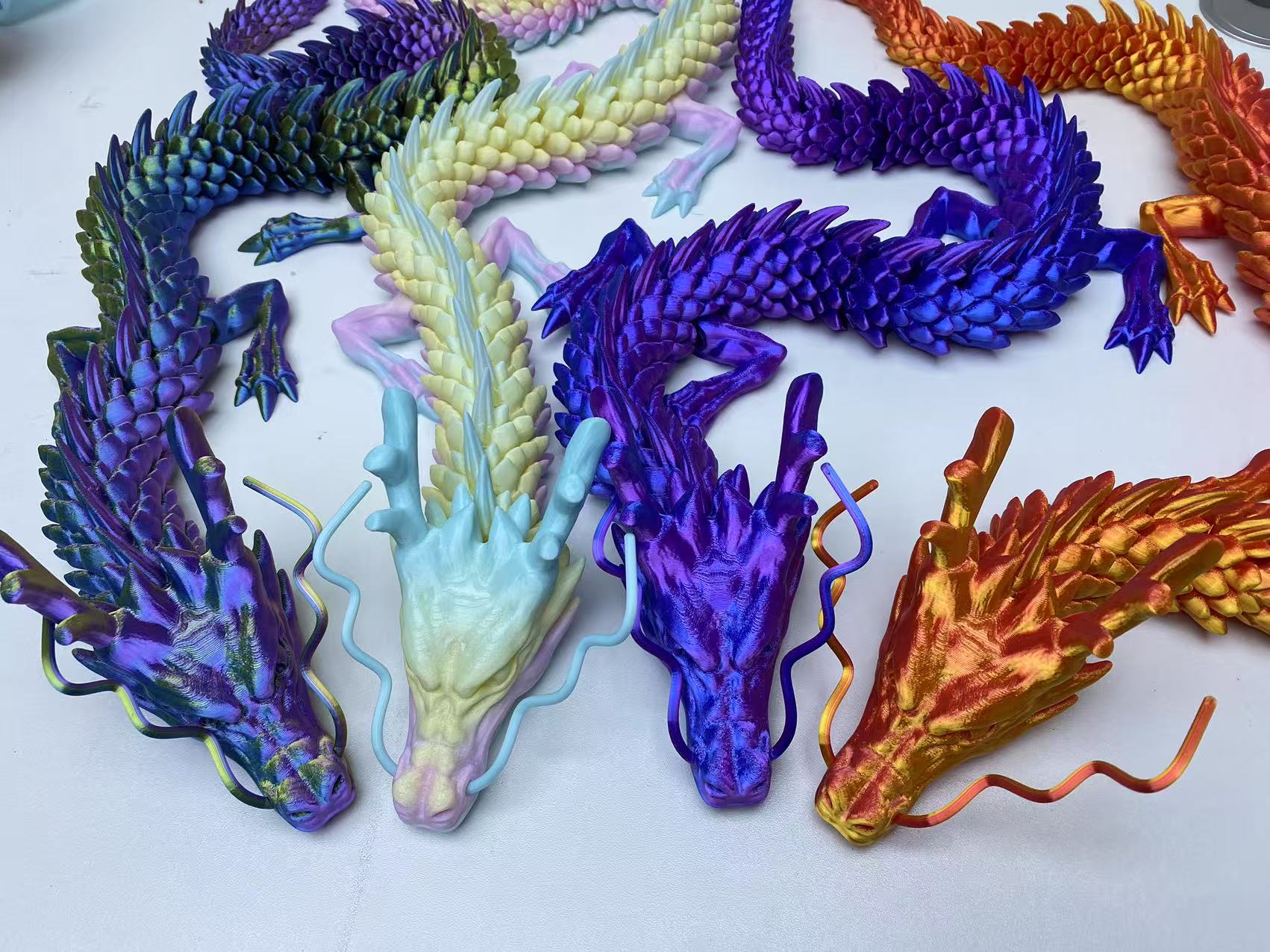 3D Printing Gif - 60cm 3D Baskı Ejderha Oyuncak Çin