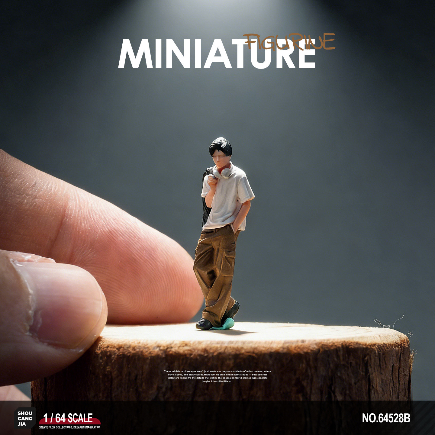 3D Printing Construction - 1:64 Ölçekli Kahve Rengi Trend Erkek