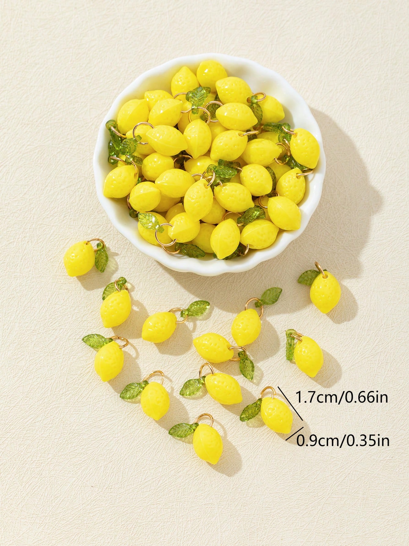 10 adet 3D limon reçine takıla - 3D Printing Earrings incelemesi ve fiyatı