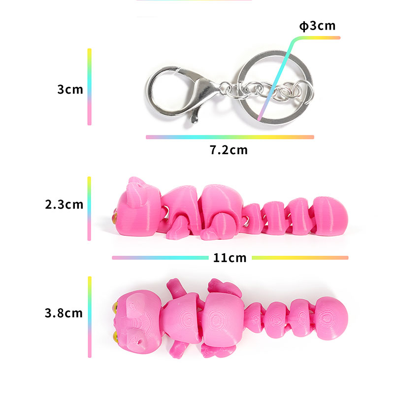 3D Baskılı Bukalemun Anahtarlı - 3D Printing Gif incelemesi ve fiyatı