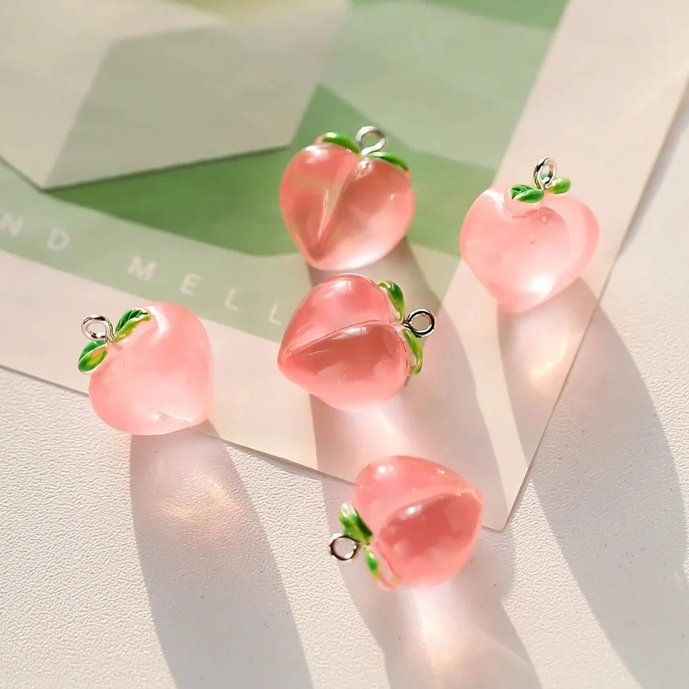 10 adet şeffaf pembe şeftali r - 3D Printing Earrings incelemesi ve fiyatı