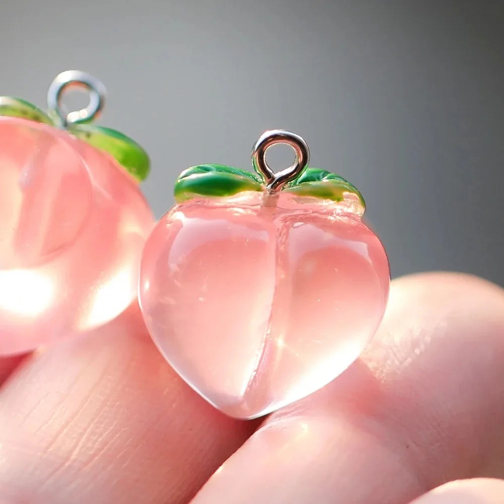 10 adet şeffaf pembe şeftali r - 3D Printing Earrings incelemesi ve fiyatı