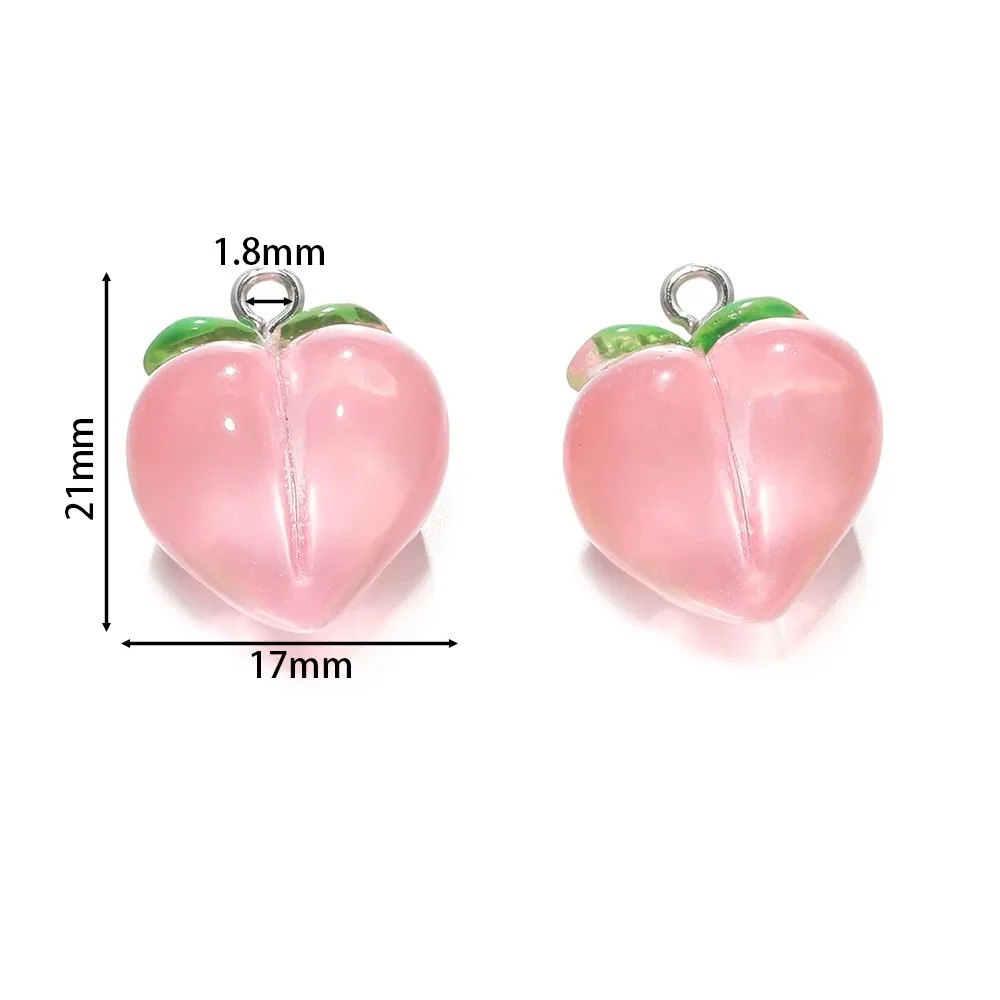 10 adet şeffaf pembe şeftali r - 3D Printing Earrings incelemesi ve fiyatı