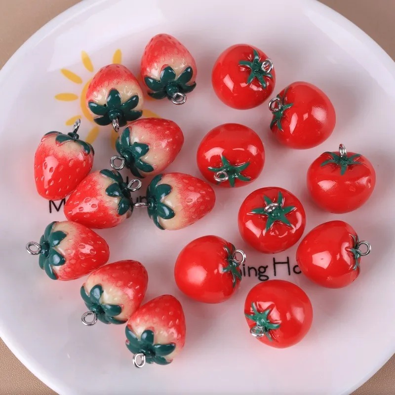 10 adet gerçekçi 3D çilek doma - 3D Printing Earrings incelemesi ve fiyatı