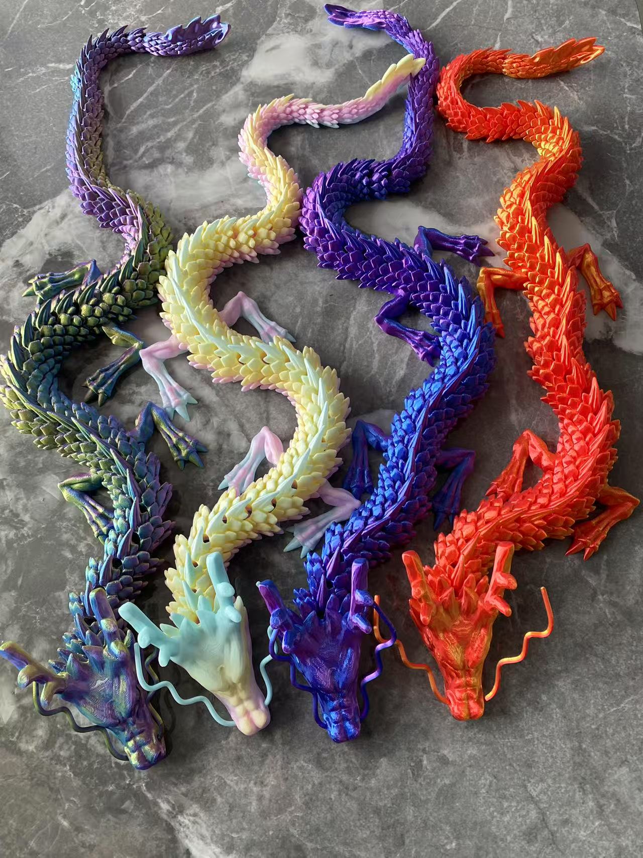 60cm 3D Baskı Ejderha Oyuncak  - 3D Printing Gif incelemesi ve fiyatı
