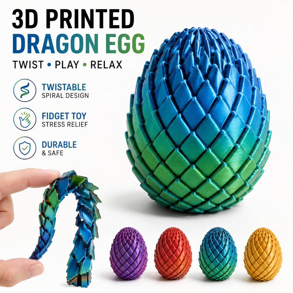 3D Baskılı 7.5/5.5CM Bükülmüş  - 3D Printing Gif incelemesi ve fiyatı
