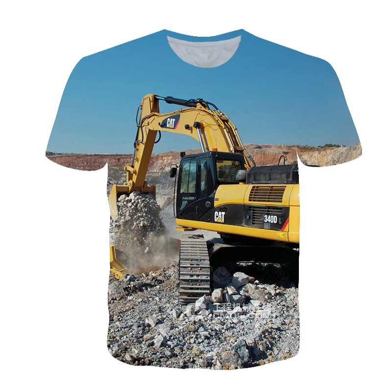 Yaz kişiselleştirilmiş T-shirt - 3D Printing Excavator incelemesi ve fiyatı