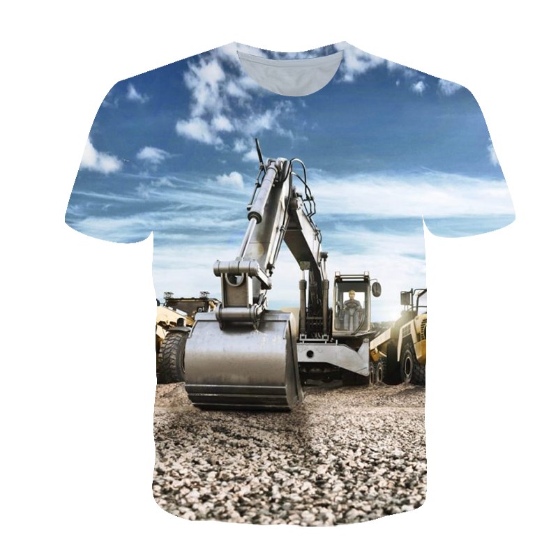 Yaz kişiselleştirilmiş T-shirt - 3D Printing Excavator incelemesi ve fiyatı